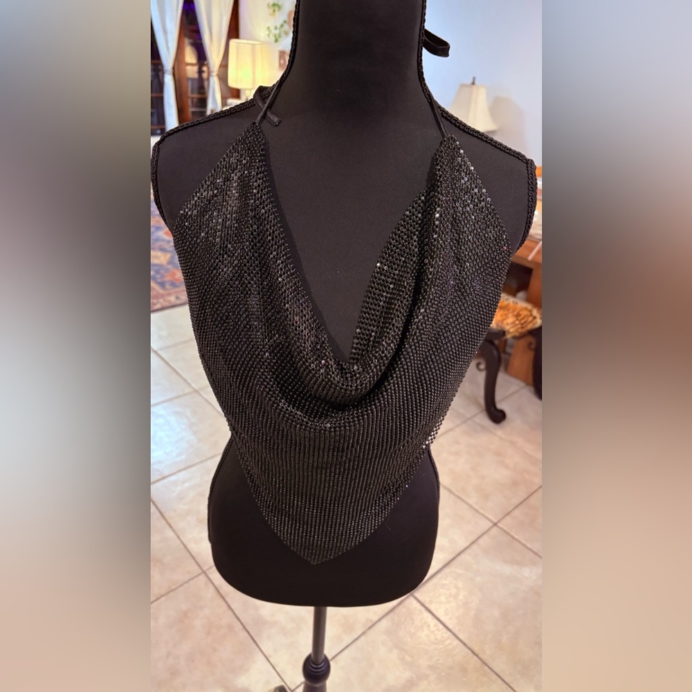 Elegant Black Camisole Top